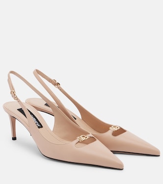 Lollo DG leather slingback pumps | Dolce&Gabbana