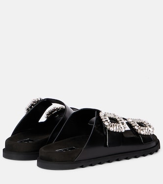 Mules Slidy Viv' en cuir à ornements | Roger Vivier