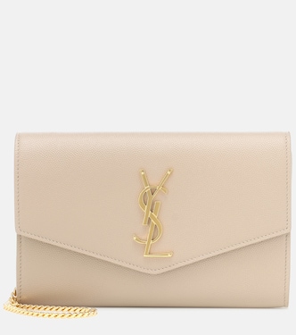 Uptown leather wallet on chain | Saint Laurent