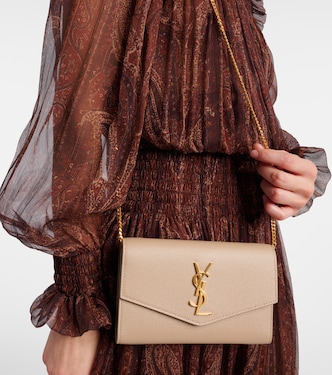 Portafoglio Uptown in pelle con tracolla | Saint Laurent
