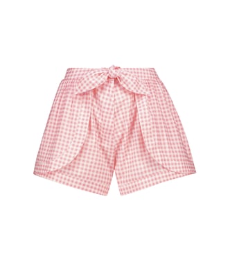 Short Natalia en coton à carreaux | Alexandra Miro