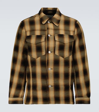 Checked cotton flannel overshirt | Dries Van Noten