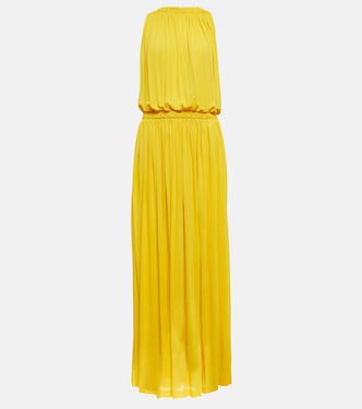Draped chiffon maxi dress | Loro Piana