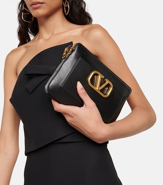 Clutch VLogo Signature aus Leder | Valentino Garavani