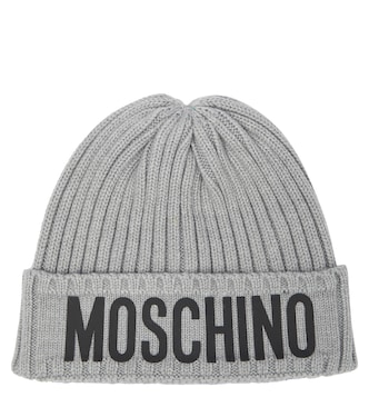 Gorro en mezcla de lana con logo | Moschino Kids