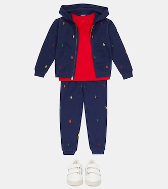 Felpa con cappuccio ricamata in jersey | Polo Ralph Lauren Kids