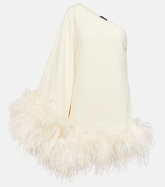 Robe Piccolo Ubud asymétrique à plumes | Taller Marmo