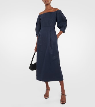 Robe midi Lo en chanvre et coton | Gabriela Hearst