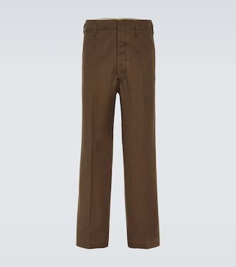 Pantalones chinos Maxi de lana y algodón | Lemaire