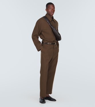 Pantalones chinos Maxi de lana y algodón | Lemaire