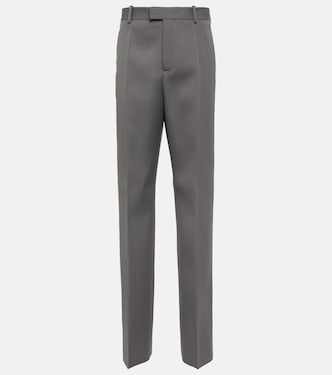 High-rise wool straight pants | Bottega Veneta