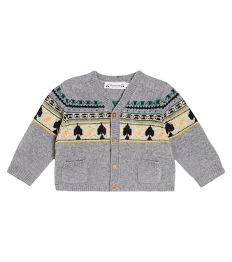 Cardigan Baby Tahiel in lana con motivi | Bonpoint