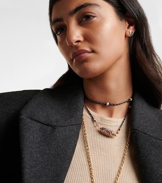 Collier Lucky en or rose 18 ct et diamants | Marie Lichtenberg