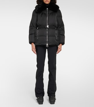 Vela faux fur-trimmed down jacket | Fusalp