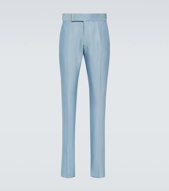 Pantalones de traje Atticus II de sarga de seda | Tom Ford