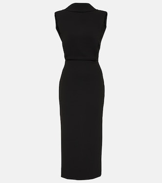 Abito midi in cady a collo alto | Roland Mouret