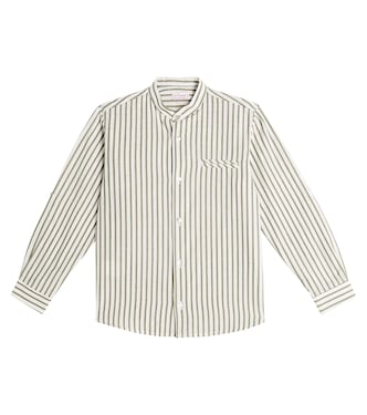 Chemise Tomas rayée en coton et lin | La Coqueta