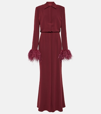Vestido camisero de crepé satén | Roland Mouret