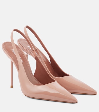 Lidia 105 patent leather slingback mule | Paris Texas