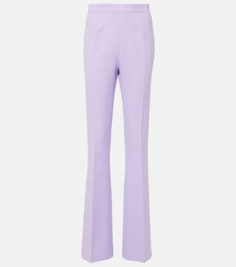 Pantalones flared Alexa de crepé | Safiyaa
