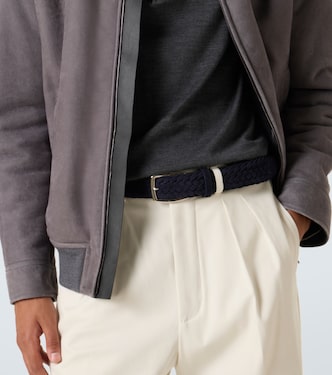 Braided suede belt | Brioni