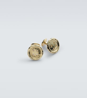 Button 18kt gold cufflinks | Octavia Elizabeth