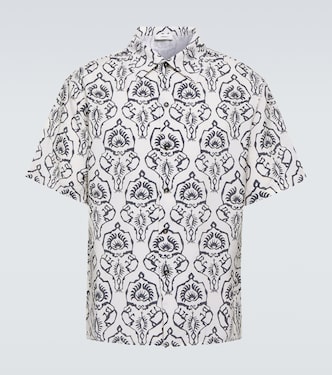 Camicia in misto cotone con stampa | Commas