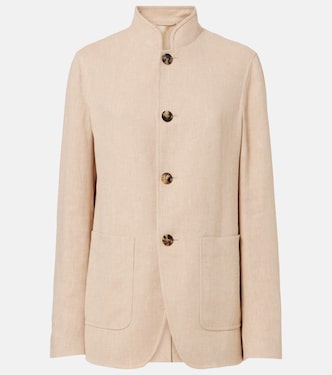 Jacke Spagna aus Leinen-Crêpe | Loro Piana