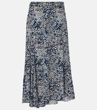Hortensia printed crêpe de chine midi skirt | Isabel Marant
