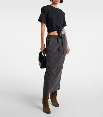 Midirock Noreen aus Baumwoll-Jersey | Marant Etoile