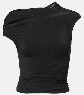 Top drapeado de jersey | Rick Owens