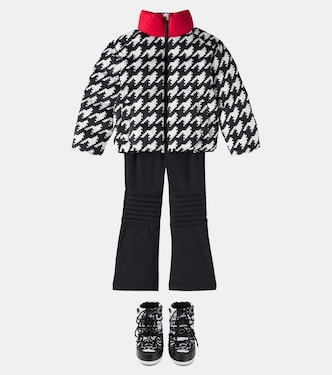 Nuuk houndstooth down ski jacket | Perfect Moment Kids