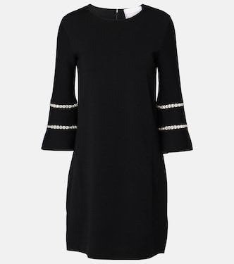 Embellished wool-blend minidress | Carolina Herrera