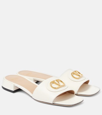 Mules VLogo Signature en cuir | Valentino Garavani