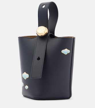 Pebble Mini leather bucket bag | Loewe