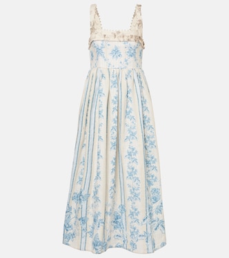 Midikleid Barbara aus Leinen | Agua by Agua Bendita