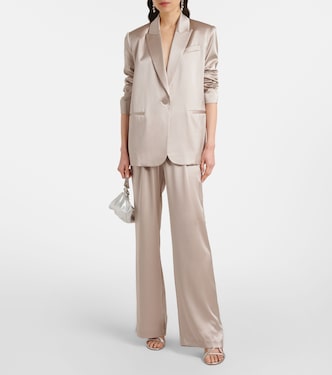 Blazer oversize in raso di seta | The Sei