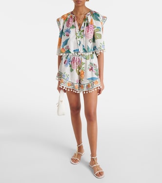 Cropped-Top Sweet Bloom aus Baumwolle | Farm Rio