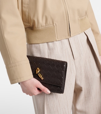 Andiamo Intrecciato leather pouch | Bottega Veneta