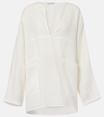 Oversized linen top | Asceno