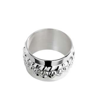 Rond de serviette Babylone en plaqué argent | Christofle