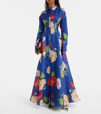 Josephine floral silk gown | Leo Lin