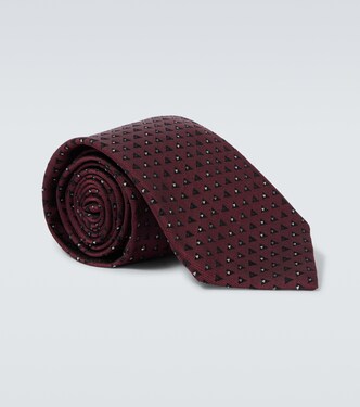 Corbata de seda en jacquard | Brunello Cucinelli