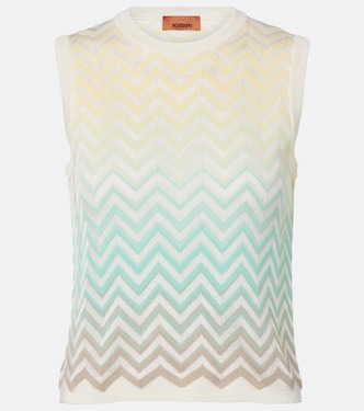 Zigzag cotton-blend top | Missoni