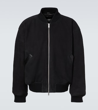 x Aaron Levine Berkeley suede bomber jacket | Studio Nicholson