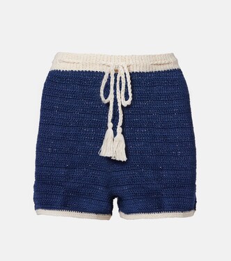 Shorts aus Häkelstrick | Anna Kosturova