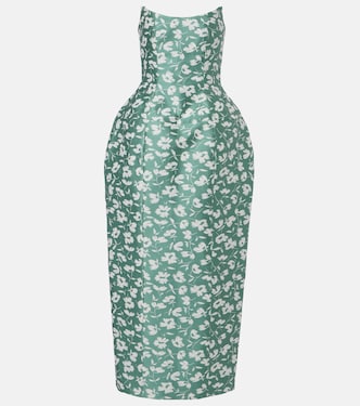 Marianne floral brocade corset gown | Markarian