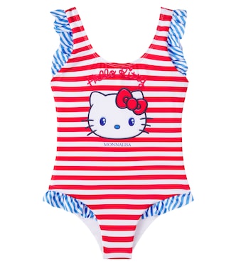x Hello Kitty striped swimsuit | Monnalisa
