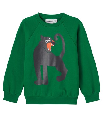 Panther cotton jersey sweatshirt | Mini Rodini
