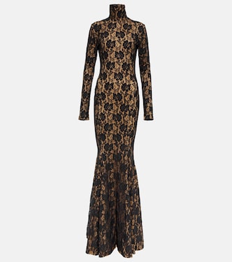 Robe longue en dentelle | Norma Kamali